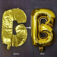 Load image into Gallery viewer, 16&quot; Matte Gold Mylar Foil Letter Helium Balloons