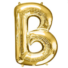 Load image into Gallery viewer, 40&quot; Gold Mylar Foil Letter Helium Balloons - A