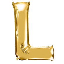 Load image into Gallery viewer, 40&quot; Gold Mylar Foil Letter Helium Balloons - A