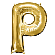 Load image into Gallery viewer, 40&quot; Gold Mylar Foil Letter Helium Balloons - A