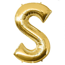 Load image into Gallery viewer, 40&quot; Gold Mylar Foil Letter Helium Balloons - A