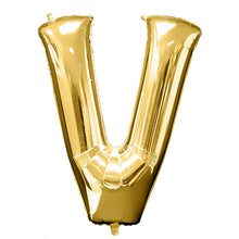 Load image into Gallery viewer, 40&quot; Gold Mylar Foil Letter Helium Balloons - A