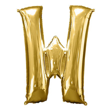 Load image into Gallery viewer, 40&quot; Gold Mylar Foil Letter Helium Balloons - A