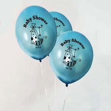 Load image into Gallery viewer, 25 PCS 12&quot; Blue Metallic Latex Baby Shower Balloons