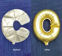 Load image into Gallery viewer, 16&quot; Matte Gold Mylar Foil Number Helium Balloons