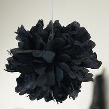 Load image into Gallery viewer, 47 Pcs Black/Gold Decoration Kit with Foil Latex Balloon and Pom Tassels