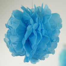 Load image into Gallery viewer, 47 Pcs Blue/White Decoration Kit with Foil Latex Balloon and Pom Tassels