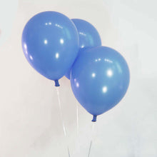 Load image into Gallery viewer, 25 Pack 12&quot; Blue Metallic Latex Water Air Helium Party Balloons