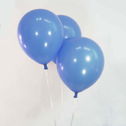 25 Pack 12" Blue Metallic Latex Water Air Helium Party Balloons