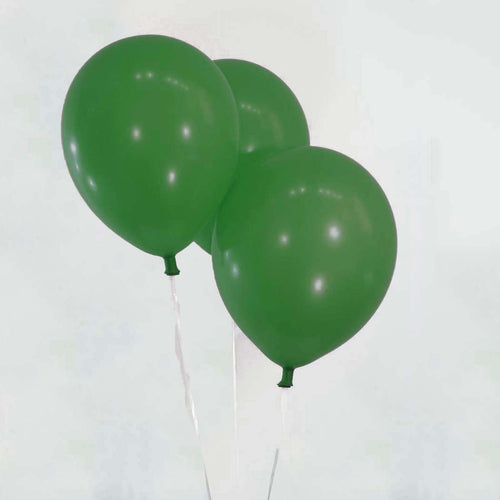 25 Pack 12" Green Metallic Latex Water Air Helium Party Balloons