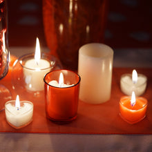 Load image into Gallery viewer, 12 Pack Red Heart Shaped Tea Light Candles