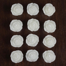 Load image into Gallery viewer, 12 Pack | 1&quot; White Mini Rose Flower Floating Candles
