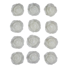 Load image into Gallery viewer, 12 Pack | 1&quot; White Mini Rose Flower Floating Candles