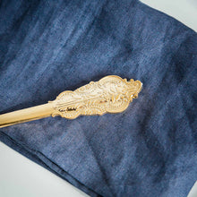 Load image into Gallery viewer, 24 Pack | 8&quot; Metallic Gold Baroque Disposable Cutlery Plastic Forks