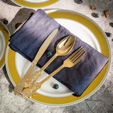 Load image into Gallery viewer, 24 Pack | 8&quot; Metallic Gold Baroque Disposable Cutlery Plastic Forks