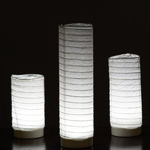 Load image into Gallery viewer, 3 Pack | Battery Operated Cylinder Paper Lanterns Tabletop LED Light