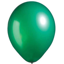 Load image into Gallery viewer, 25 Pack 12&quot; Green Metallic Latex Water Air Helium Party Balloons