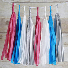 Load image into Gallery viewer, 12 PCS Fushia Tissue Paper Balloon Tassel Garlands