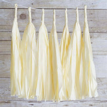 Load image into Gallery viewer, 12 PCS Ivory Tissue Paper Balloon Tassel Garlands