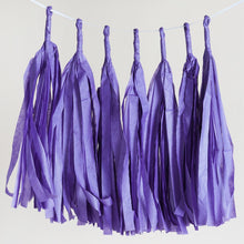 Load image into Gallery viewer, 12 PCS Purple Tissue Paper Balloon Tassel Garlands