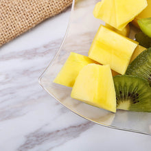 Load image into Gallery viewer, 12 Pack Clear 16oz Wave Design Plastic Square Disposable Bowl