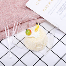 Load image into Gallery viewer, 12 Pack Clear 6oz Wave Design Plastic Square Disposable Bowl