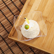 Load image into Gallery viewer, 12 Pack Clear 6oz Wave Design Plastic Square Disposable Bowl