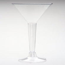 Load image into Gallery viewer, 12 Pack Clear 5oz Disposable Martini Glass Crystal Collection