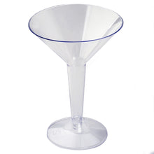 Load image into Gallery viewer, 12 Pack Clear 5oz Disposable Martini Glass Crystal Collection