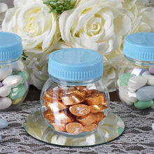 Load image into Gallery viewer, Set of 12 | 6 Oz Plastic Candy Jars Favor Container With Blue Caps