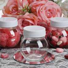 Load image into Gallery viewer, Set of 12 | 6 Oz Plastic Candy Jars Favor Container With White Caps