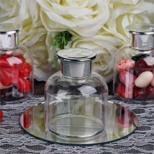 Load image into Gallery viewer, Set of 12 | 6 Oz Plastic Candy Jars Favor Container With Silver Lid