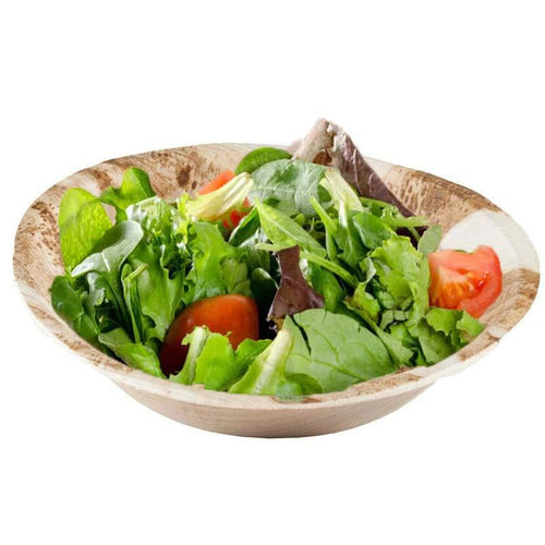 25 Pack 7" Eco-friendly Round Disposable Palm Leaf Bowl