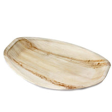 Load image into Gallery viewer, 10 Pack 12&quot; Eco-friendly Concave Oval Palm Leaf Disposable Plate