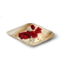 Load image into Gallery viewer, 25 Pack 6&quot; Eco-Friendly Palm Leaf Disposable Square Salad Dessert Plates