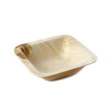 Load image into Gallery viewer, 25 Pack 3&quot; Eco-friendly Square Disposable Palm Leaf Plate