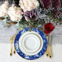 Load image into Gallery viewer, 12 Pack Blue Dishwasher Safe 11.5&quot; Porcelain Chip Resistant Dinner Plate