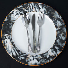 Load image into Gallery viewer, 12 Pack Black Dishwasher Safe 11.5&quot; Porcelain Chip Resistant Dinner Plate