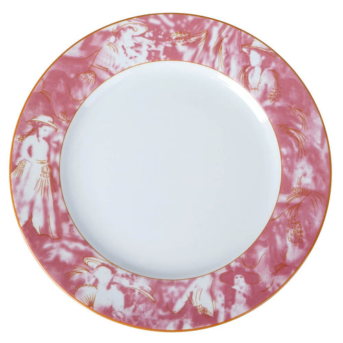 12 Pack Pink Dishwasher Safe 11.5" Porcelain Chip Resistant Dinner Plate