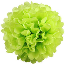 Load image into Gallery viewer, 12 Pack 10&quot; Apple Green Paper Tissue Fluffy Pom Pom Flower Balls